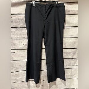 New York & Co Women's Navy Blue Dress Pants Office Subtle Pinstripe 14 Stretch